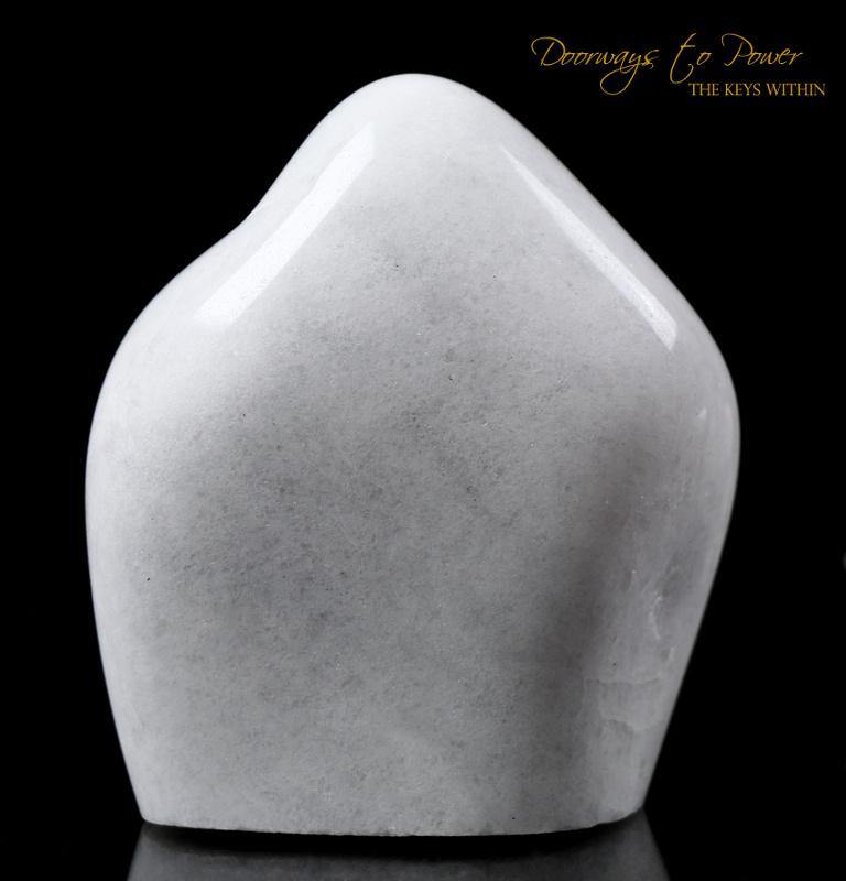 White Azeztulite Crystal Altar Stone