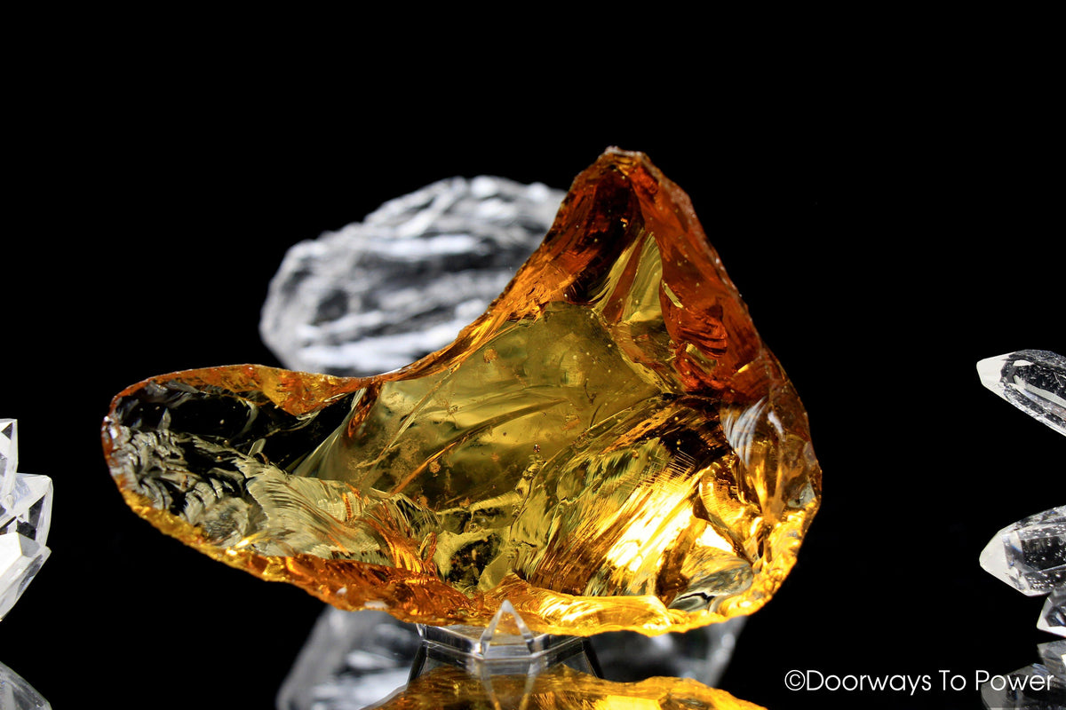 Lemurian Amber Monatomic Andara Crystal Authentic Lady Nellie