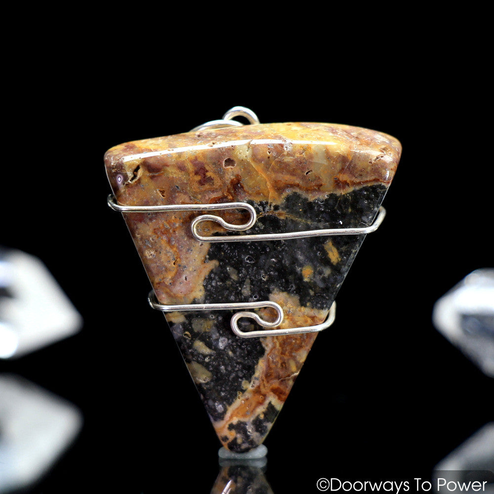 Revelation Stone Crystal Pendant  'Prophetic Vision' 925 SS