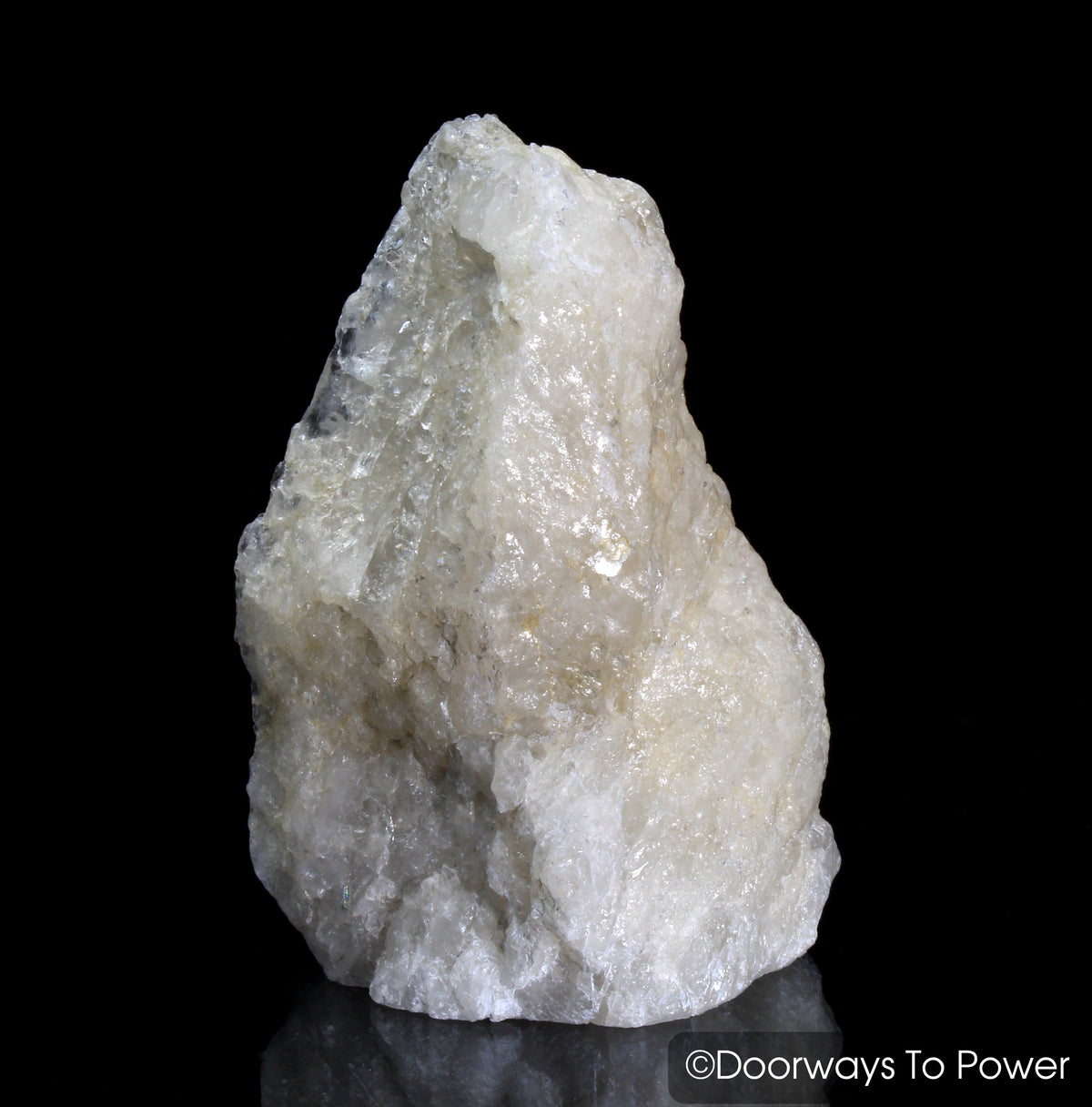 White Azeztulite Crystal Altar Stone