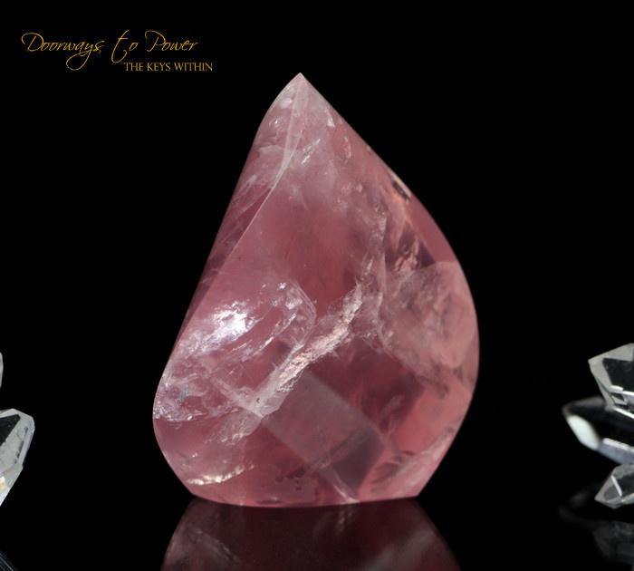 Rose Quartz Crystal Sculpture 'The Oracle'