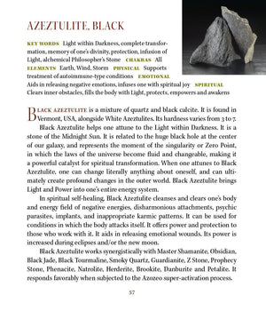 Black Azeztulite Crystal Tumbled & Polished Stone