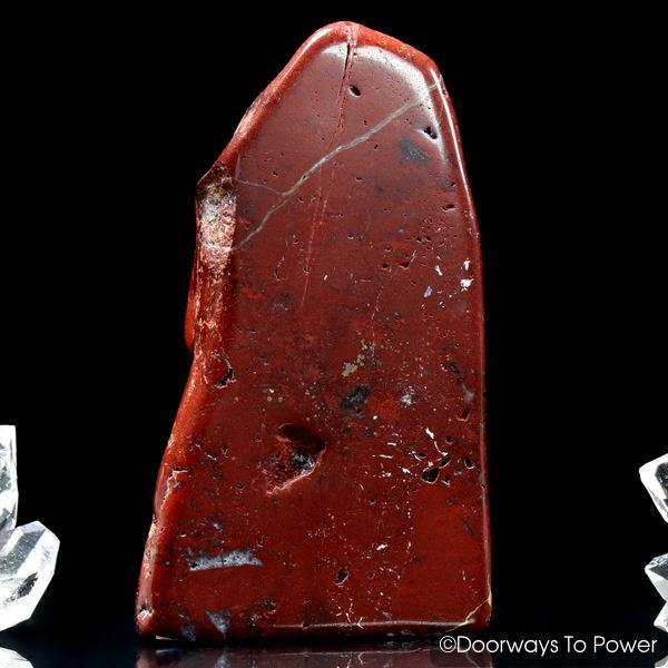 Red Fire Azeztulite Quartz Crystal Altar Stone