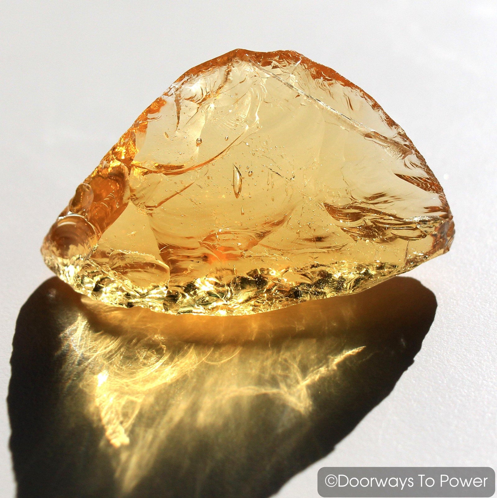 Lemurian Amber Monatomic Andara Crystal 'Light Transmuted into Life'