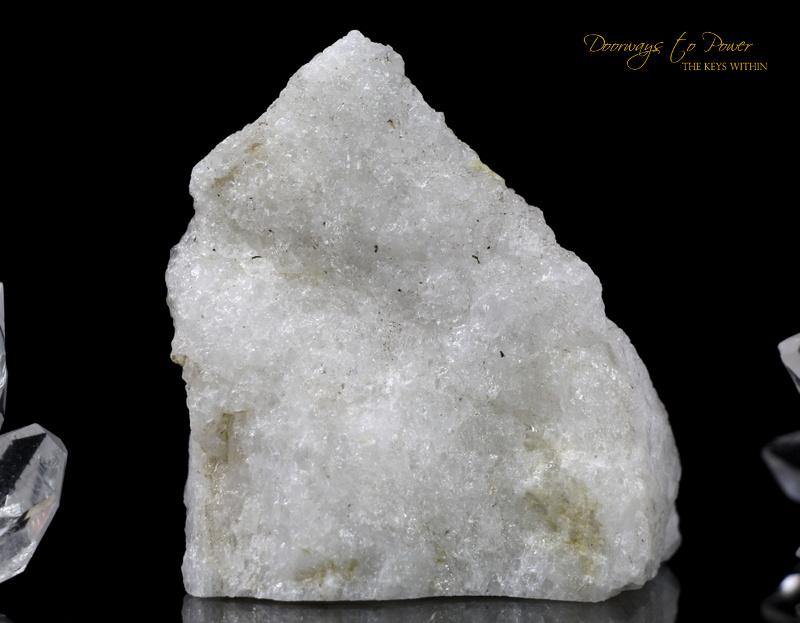 White Azeztulite Crystal Altar Stone 