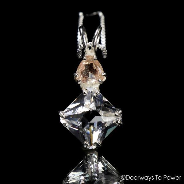 Danburite & Sunstone Mini Magician Stone Pendant
