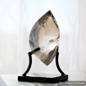 John of God Crystal Smoky Quartz Crystal Sculpture 