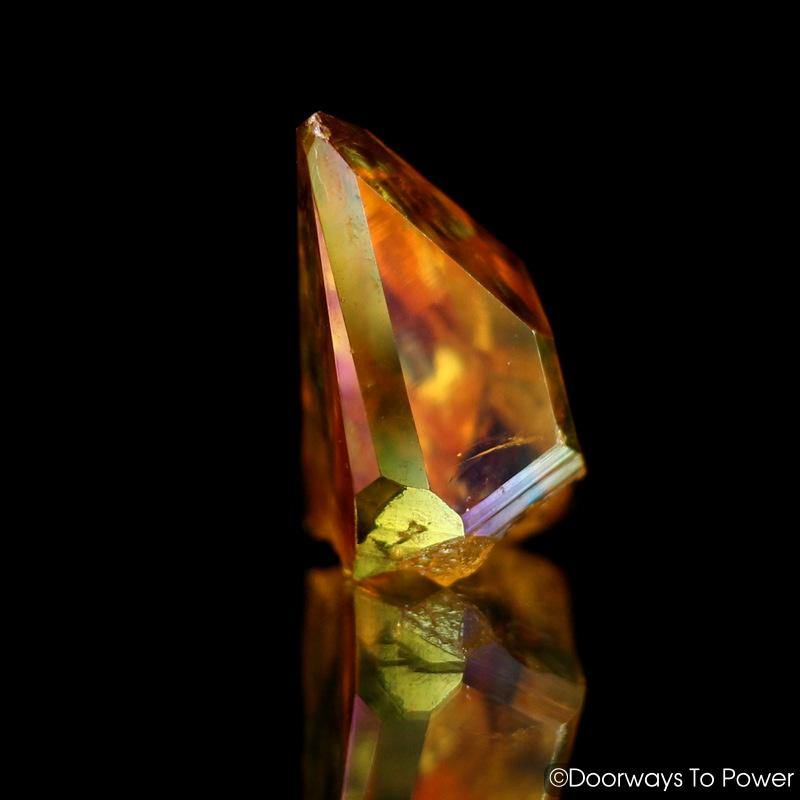 Golden Aura Lemurian Seed Isis Crystal Record Keeper 