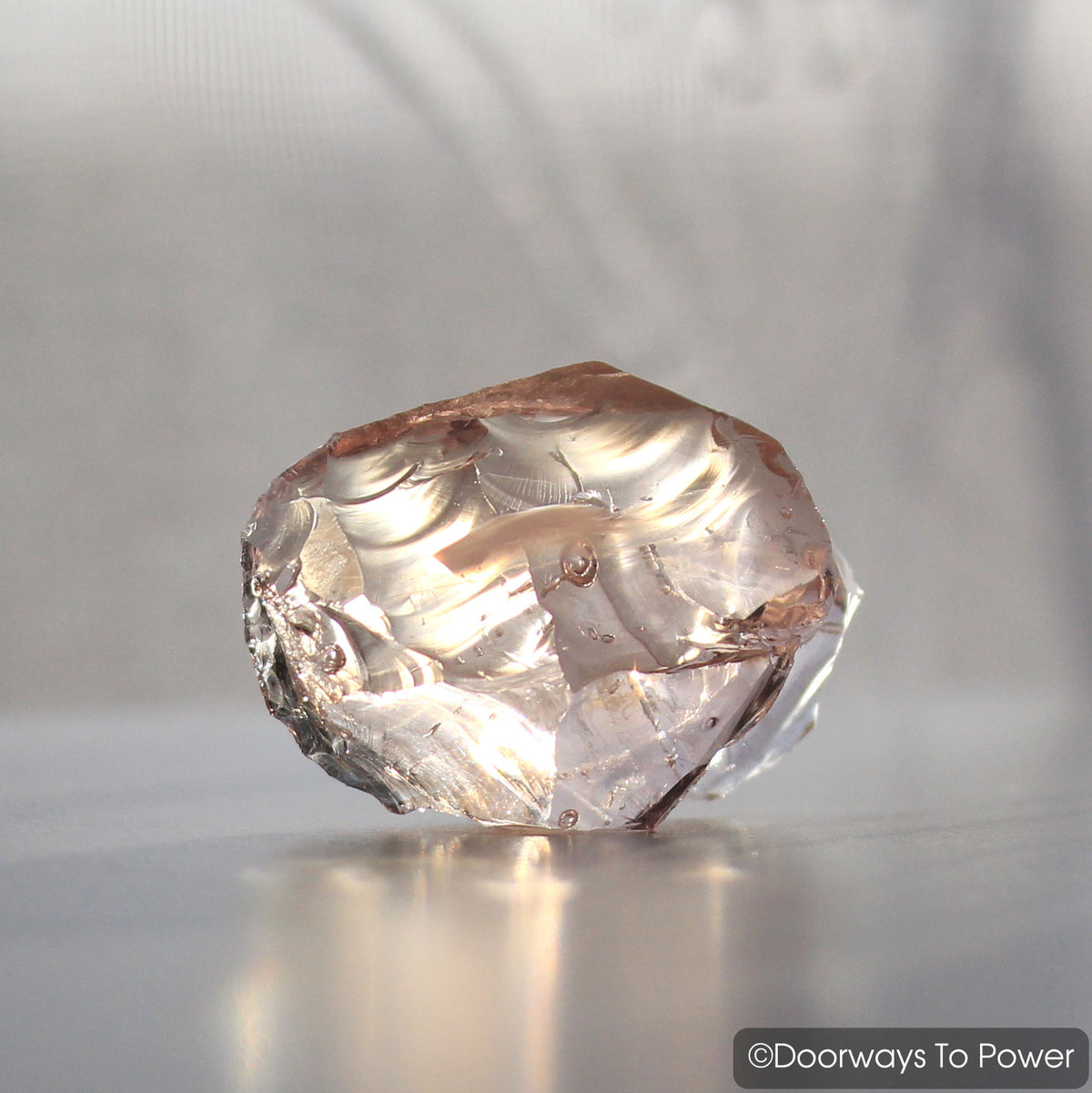 HGW Pink Monatomic Andara Crystal 'Cosmic Heart'