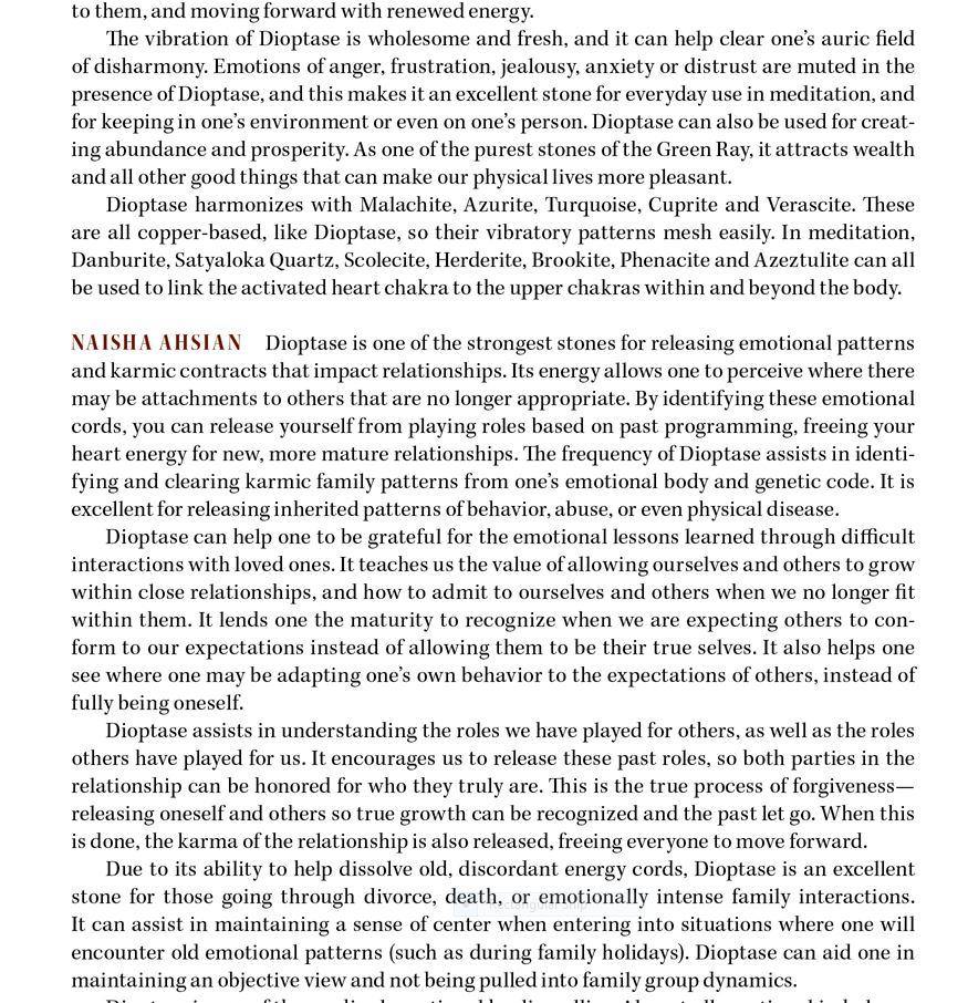 Dioptase Metaphysical Properties