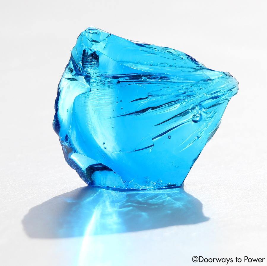 Electric Blue Atlantean Andara Crystal 'Pleiadian Emissaries of the Light'