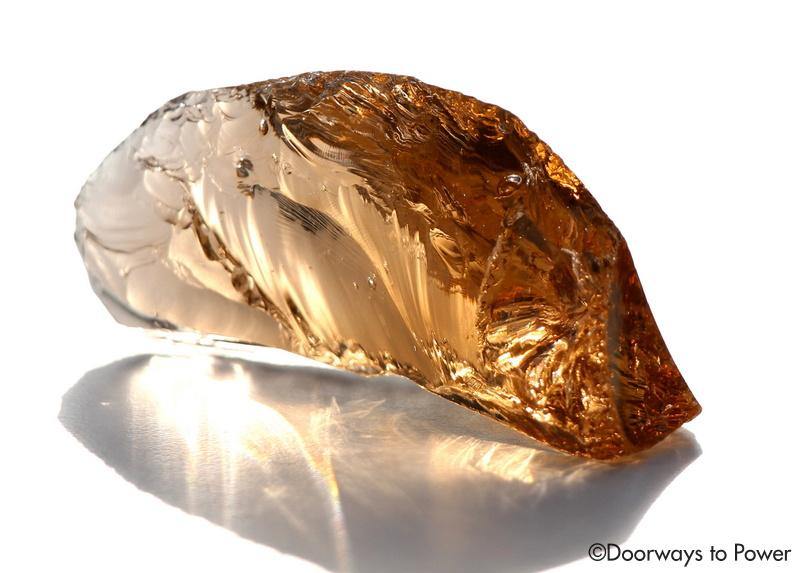 Lemurian Etherium Gold Andara Crystal