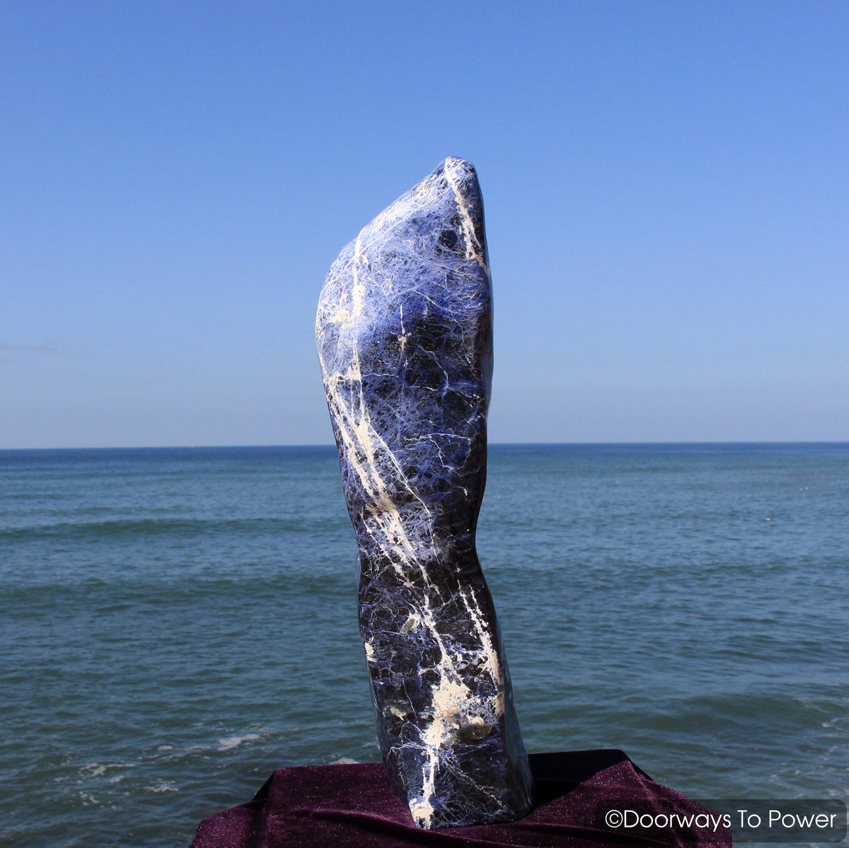 John of God Casa Crystal Sodalite Free Form Sculpture & Altar Stone