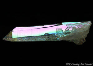 Angel Aura Lemurian Light Quartz Crystal Tantric Twin