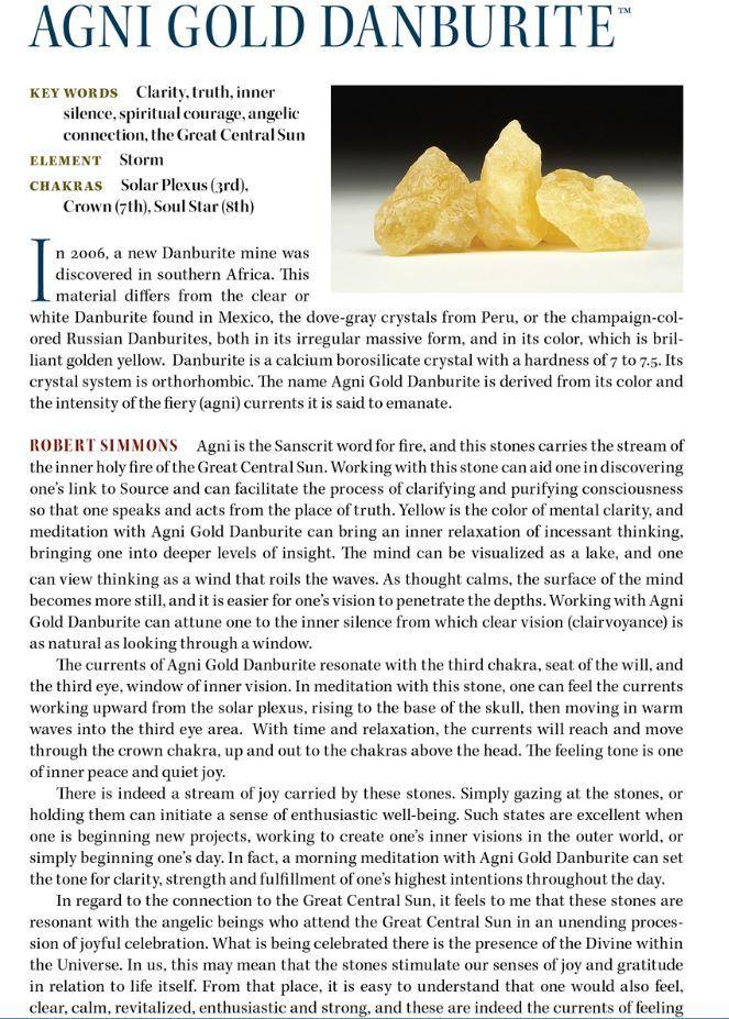 Agni Gold Danburite Properties