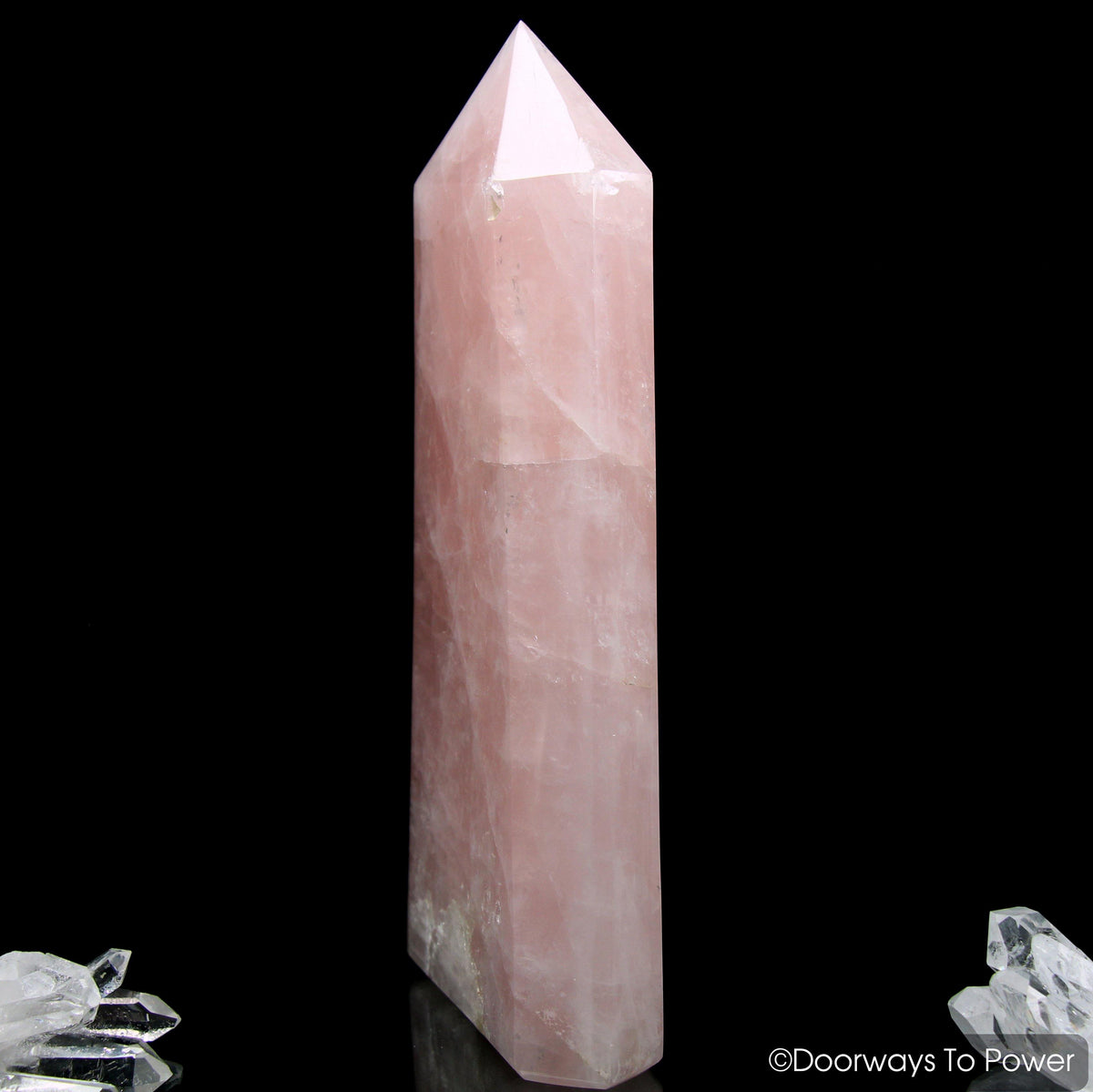John of God Rose Quartz Casa Crystal Point