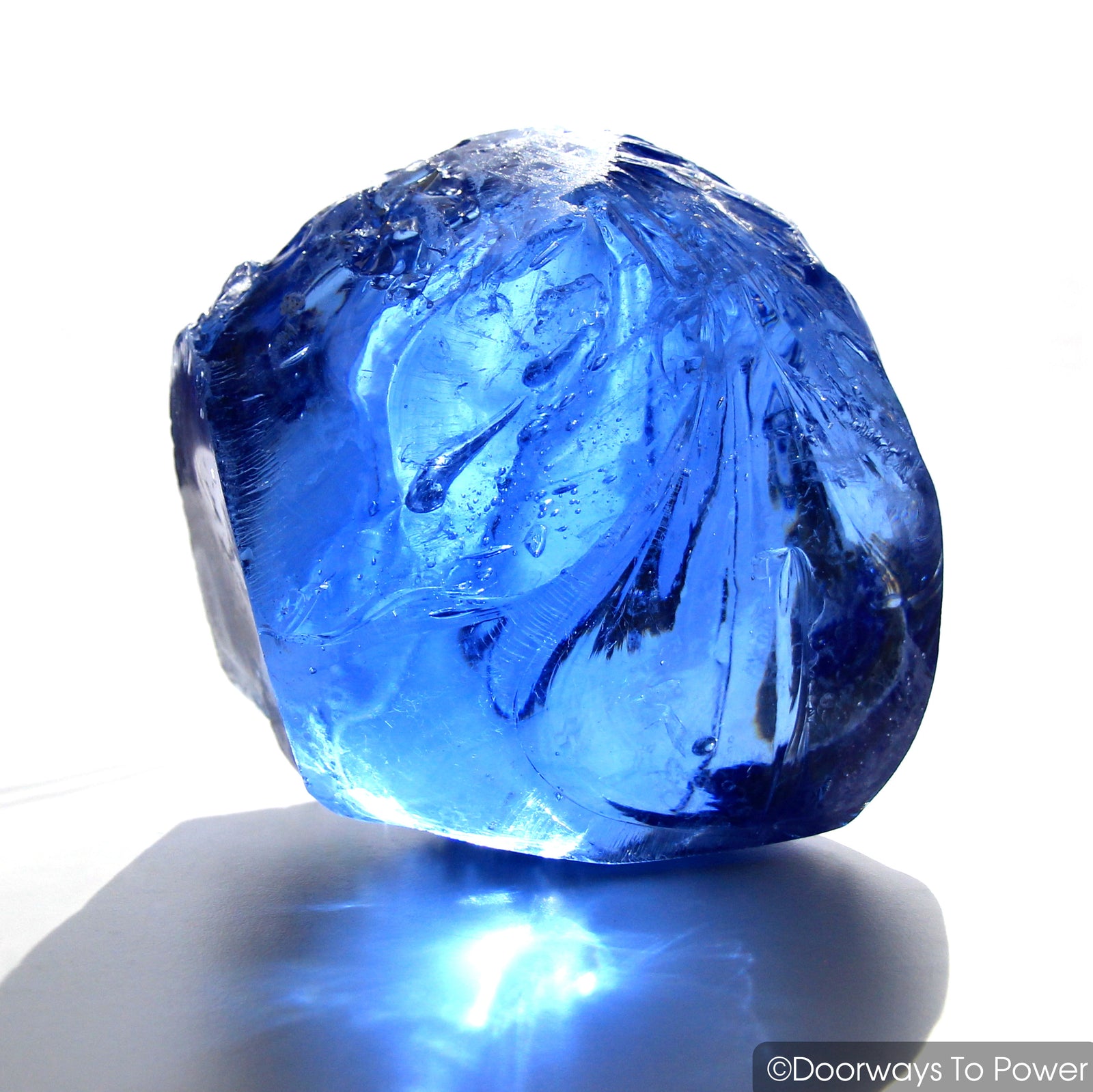 Original Lady Nellie Blue Monatomic Andara Crystal 'Heart' Rare & Special 