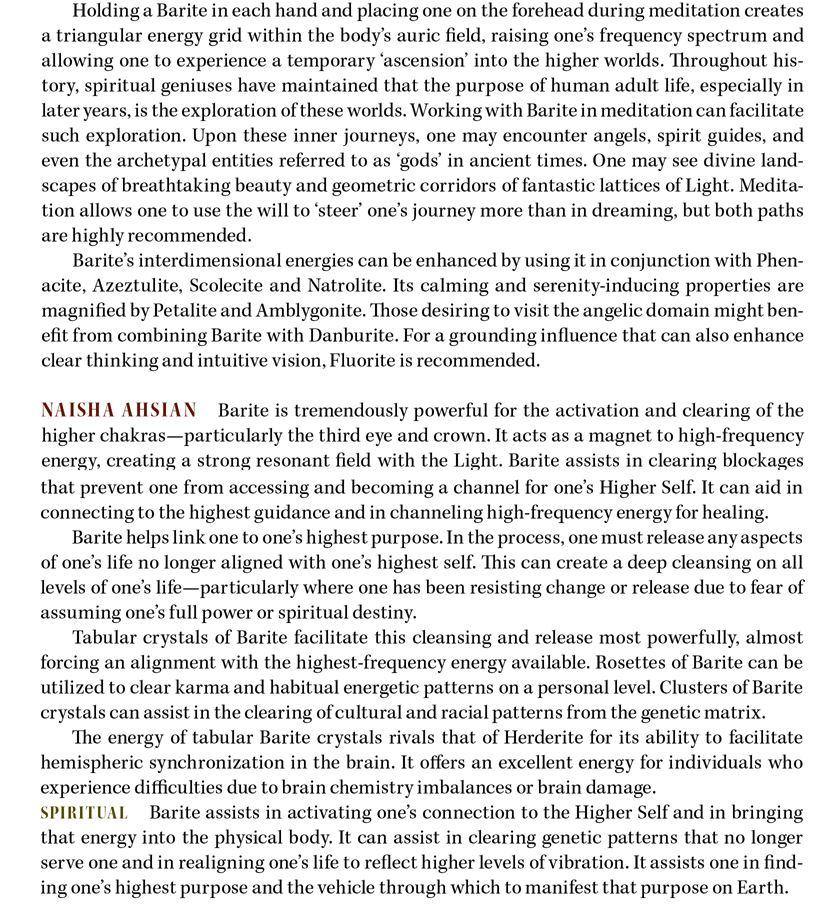 Barite Metaphysical Properties