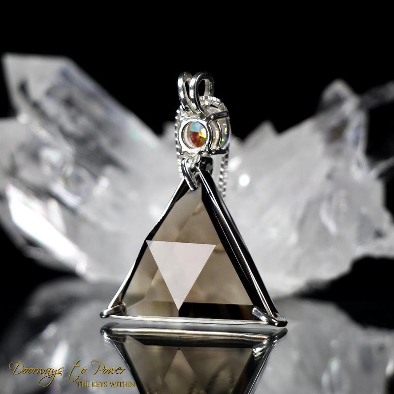 Smoky Quartz Vogel Crystal Pendant