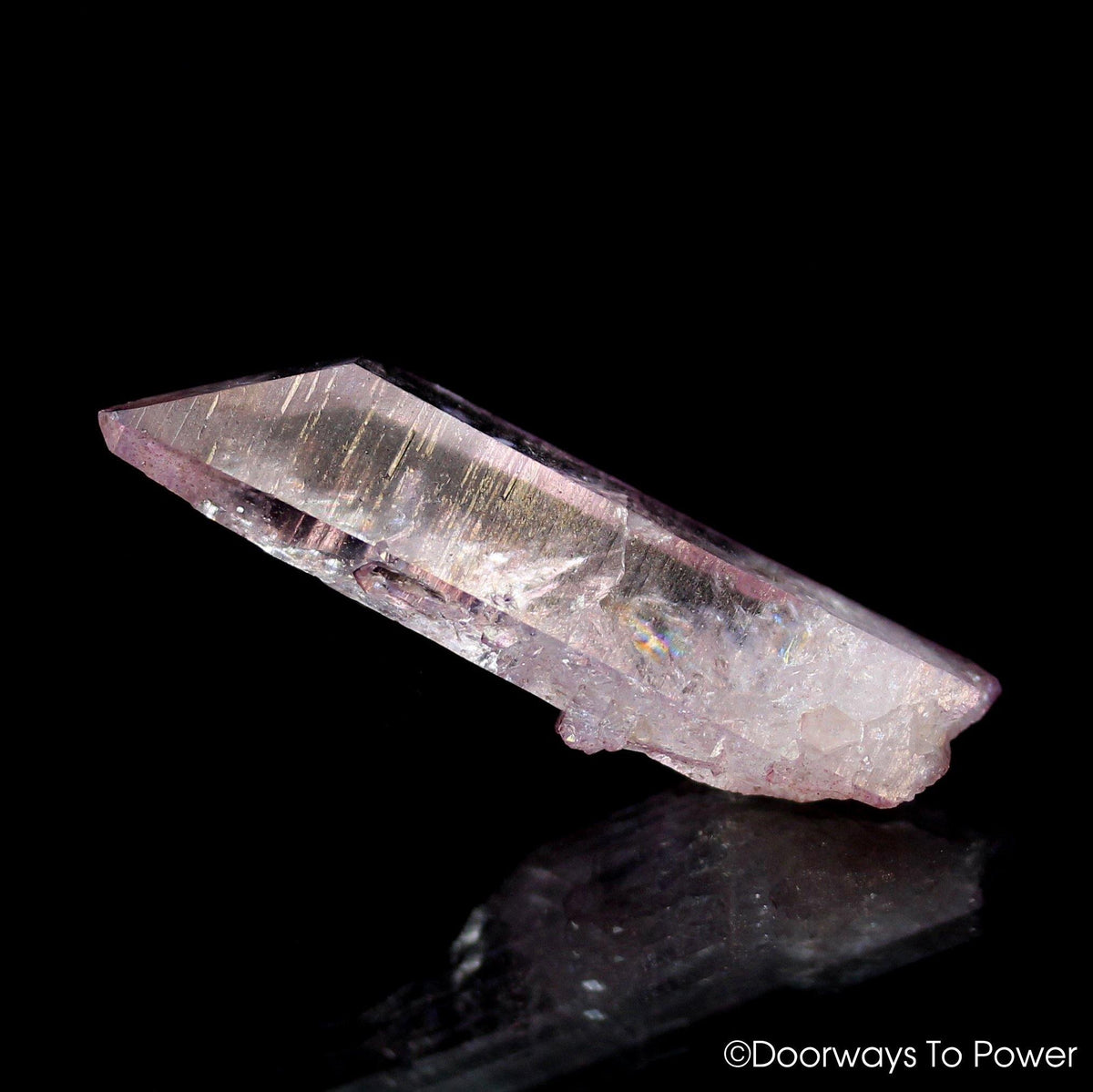 Rose Aura Lemurian Seed Record Keeper Crystal & Manifest Spirit Isis