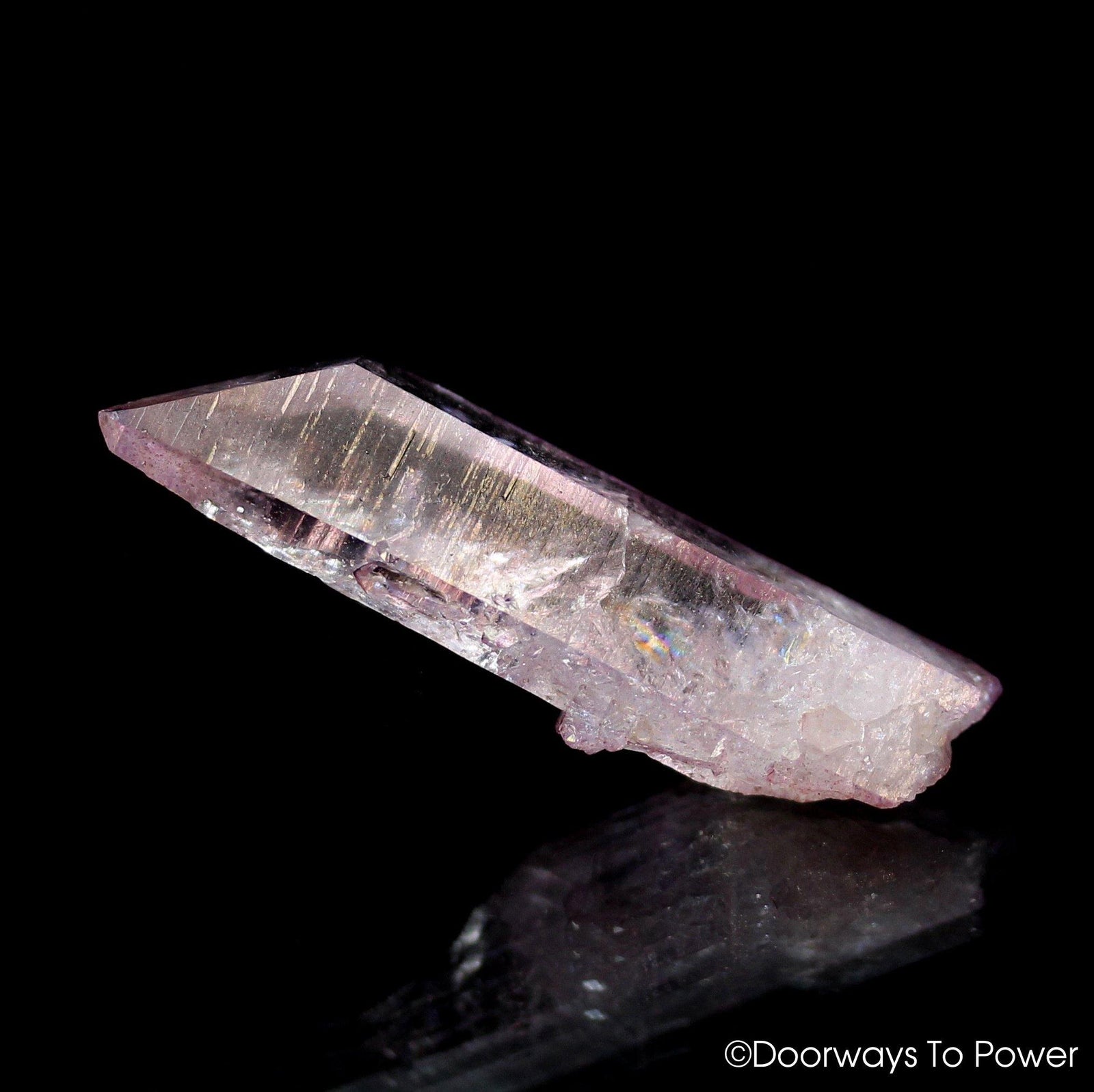 Rose Aura Lemurian Seed Record Keeper Crystal & Manifest Spirit Isis