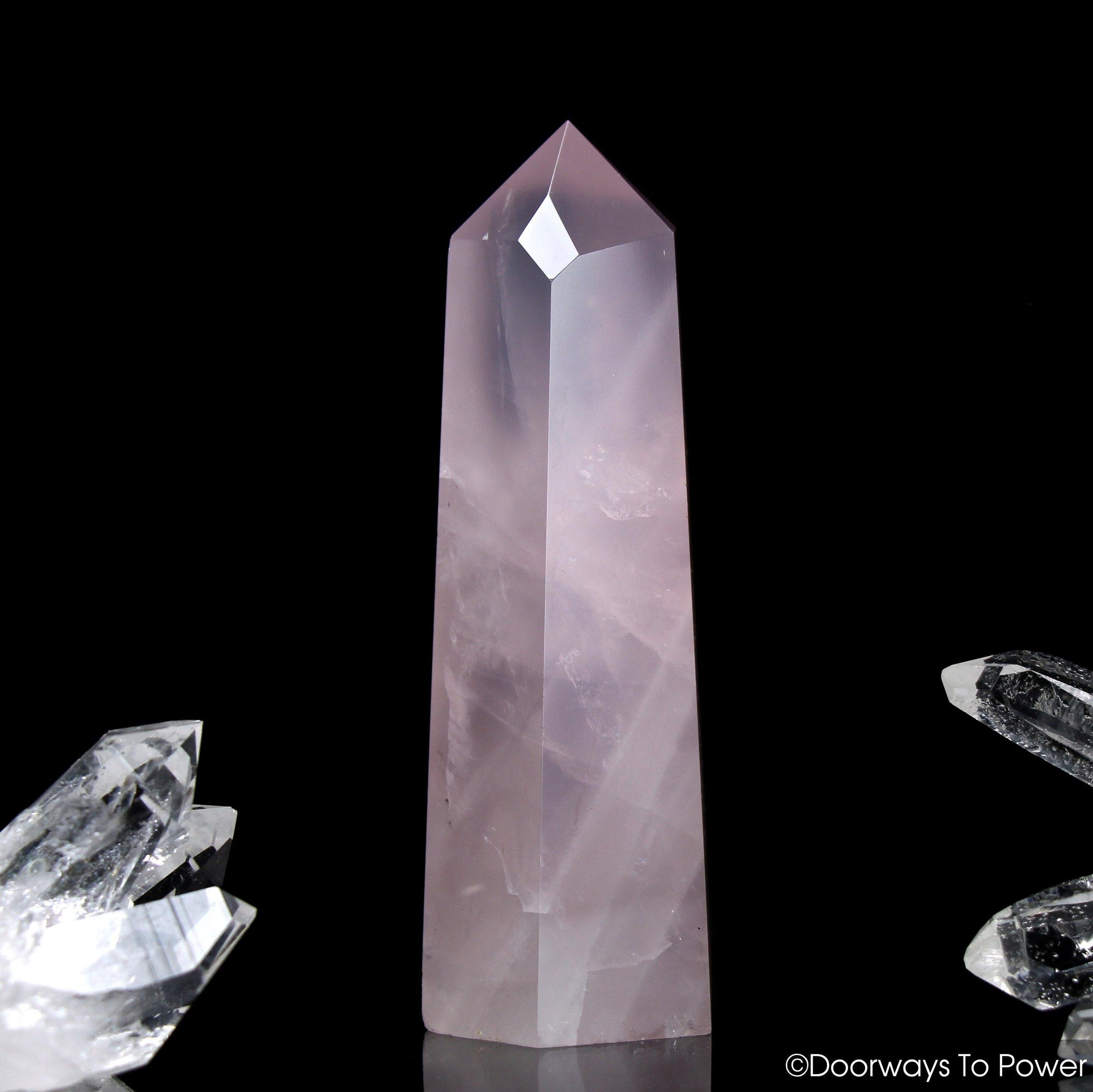 John of God Rose Quartz Crystal Record Keeper 
