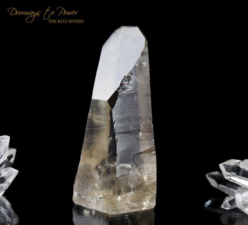 Golden Lemurian Seed Quartz Record Keeper Crystal