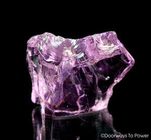 HGW Pink Andara Crystal 'Heart of God Within' w/ Striking Rainbows