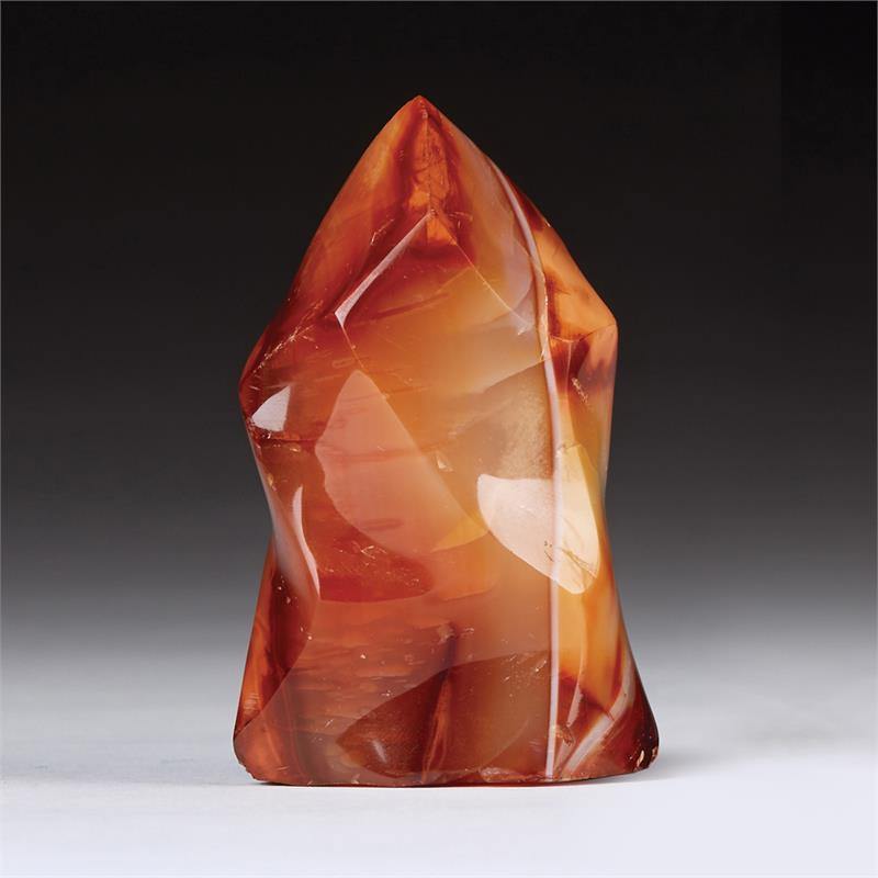 Carnelian Crystal "Flame" Altar Stone