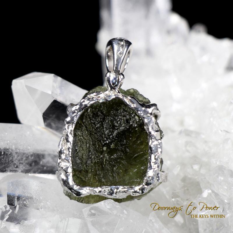 Moldavite Tektite Stone Pendant