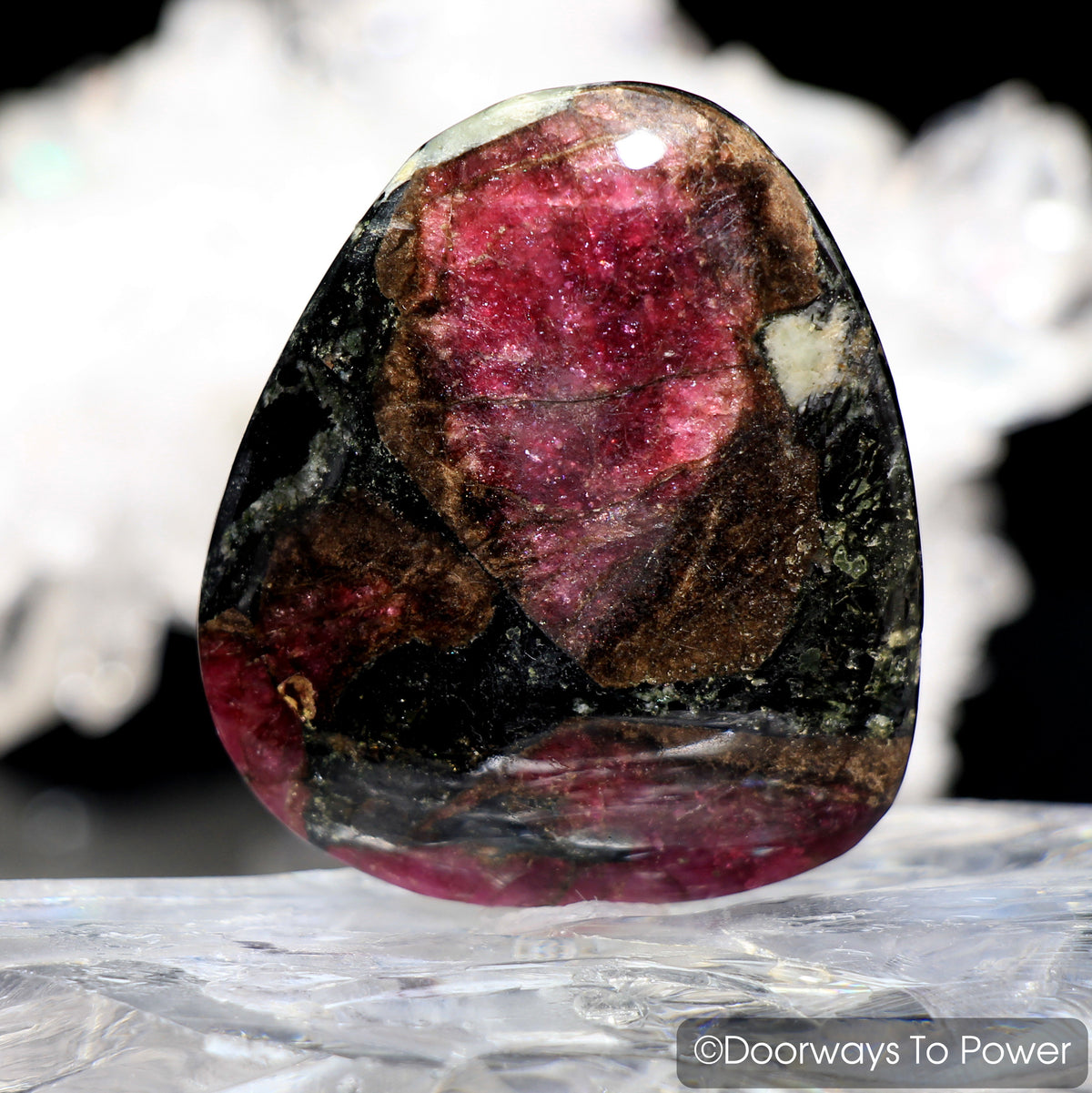 Eudialyte Aegirine Polished & Tumbled Palm Stone Crystal 'Love Force'