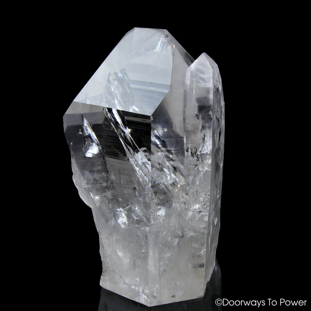 Lemurian Seed Pleiadian Starbrary Tantric Twin Record Keeper Crystal Point 'Museum Quality'