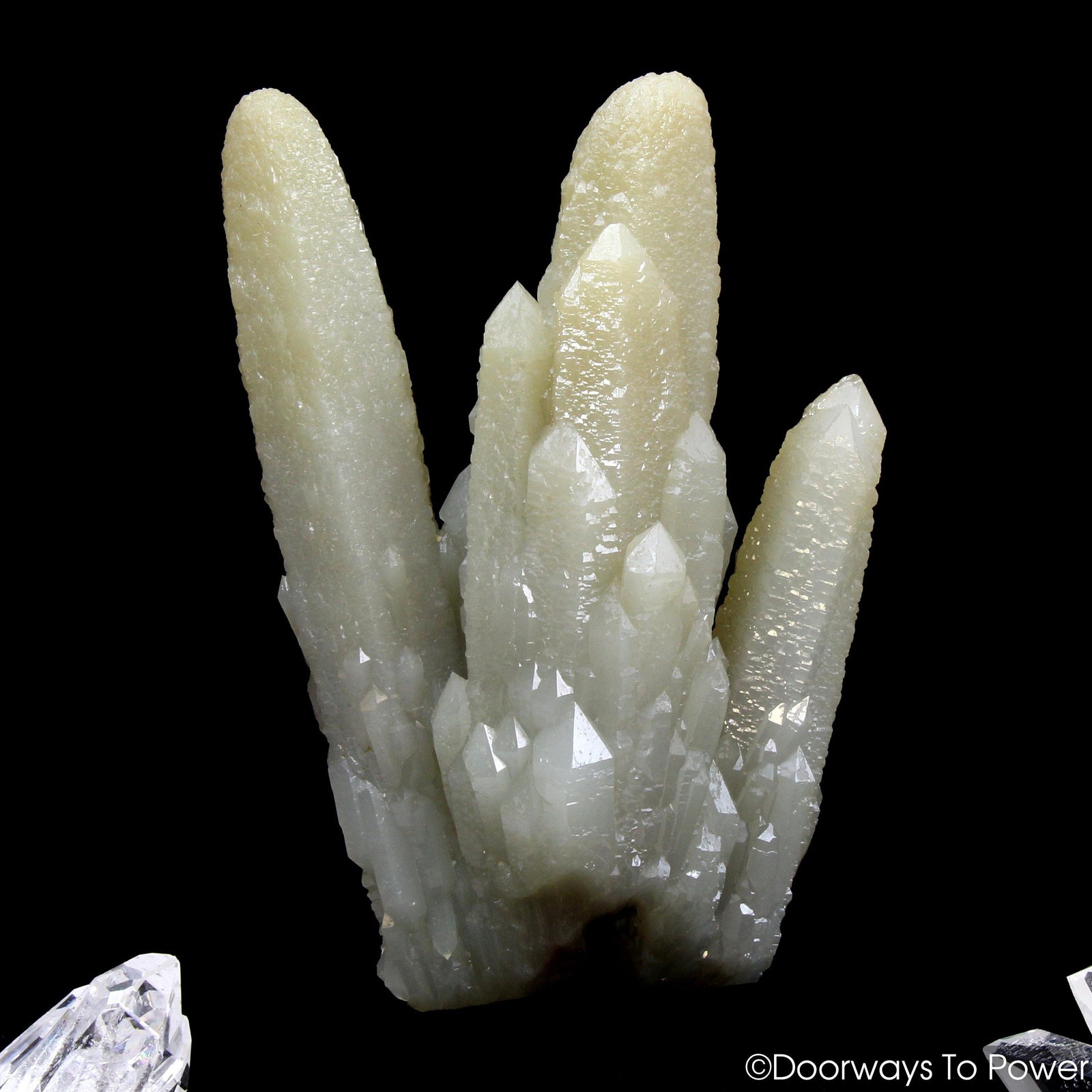 Hedenbergite Quartz Crystal with Amethyst Green Angel Dreamstone