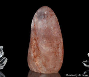Pink Fire Azeztulite Crystal Altar Stone