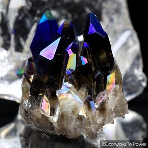 Titanium Aura Quartz Tantric Twin Master Record Keeper Starbrary Crystal