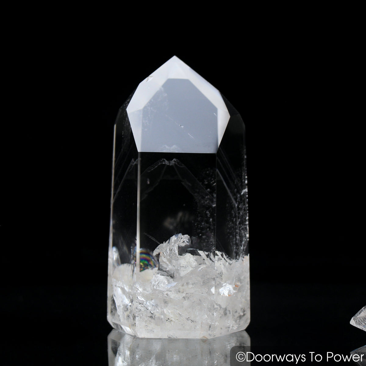 John of God Phantom Quartz Crystal Temple Heart Dow & Rainbows