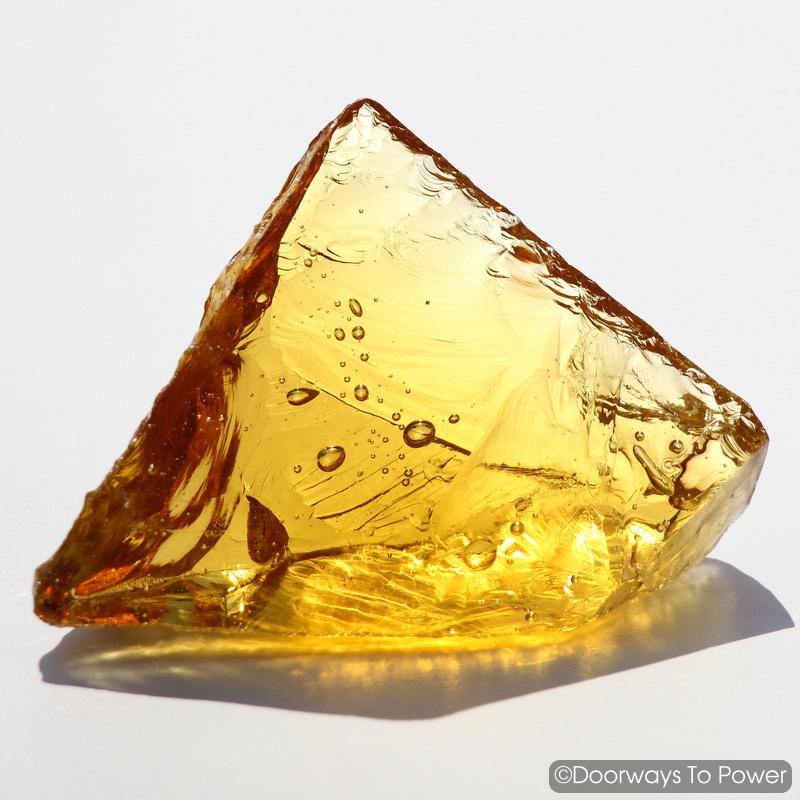 Lemurian Etherium Gold Monatomic Andara Crystal Triangle