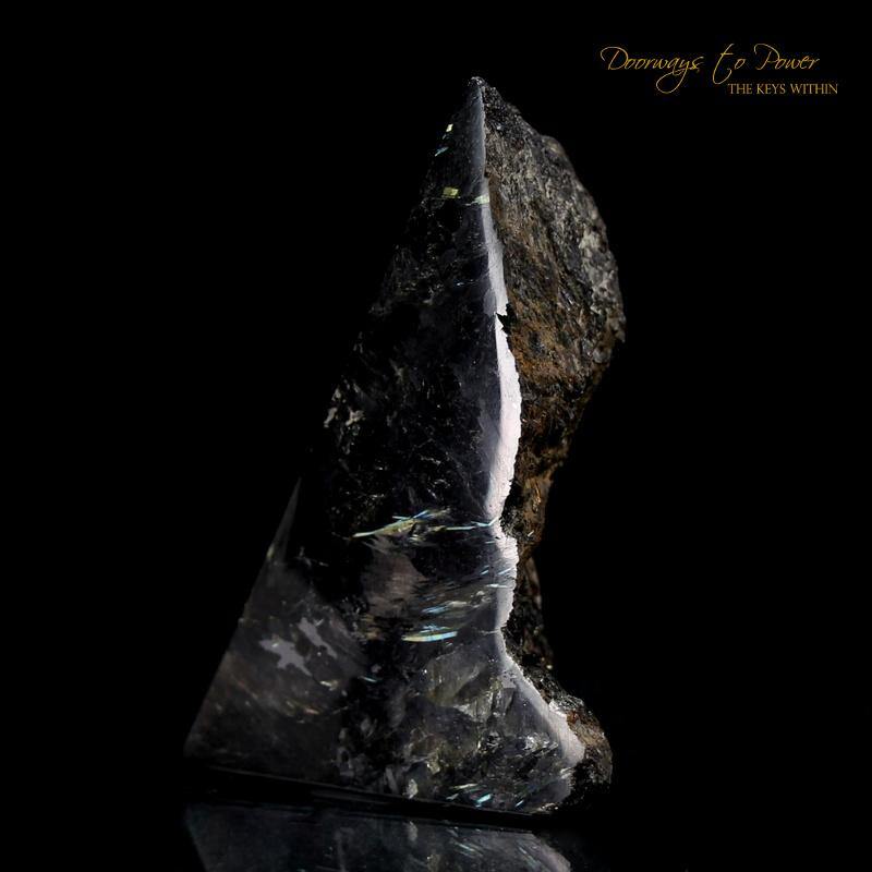 Nuummite Crystal Altar Stone