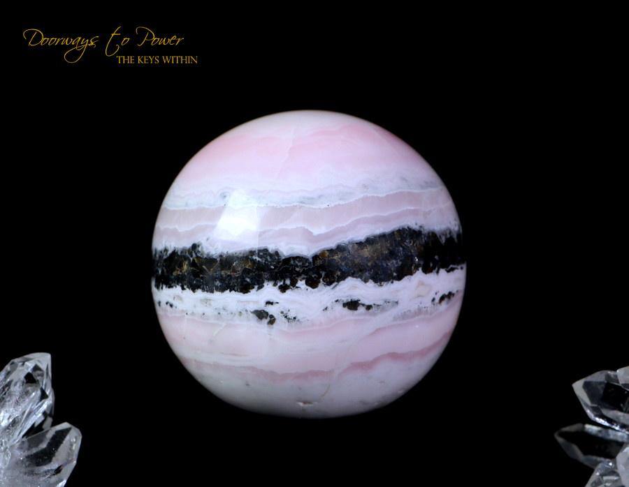 Pink Mangano Calcite Crystal Sphere