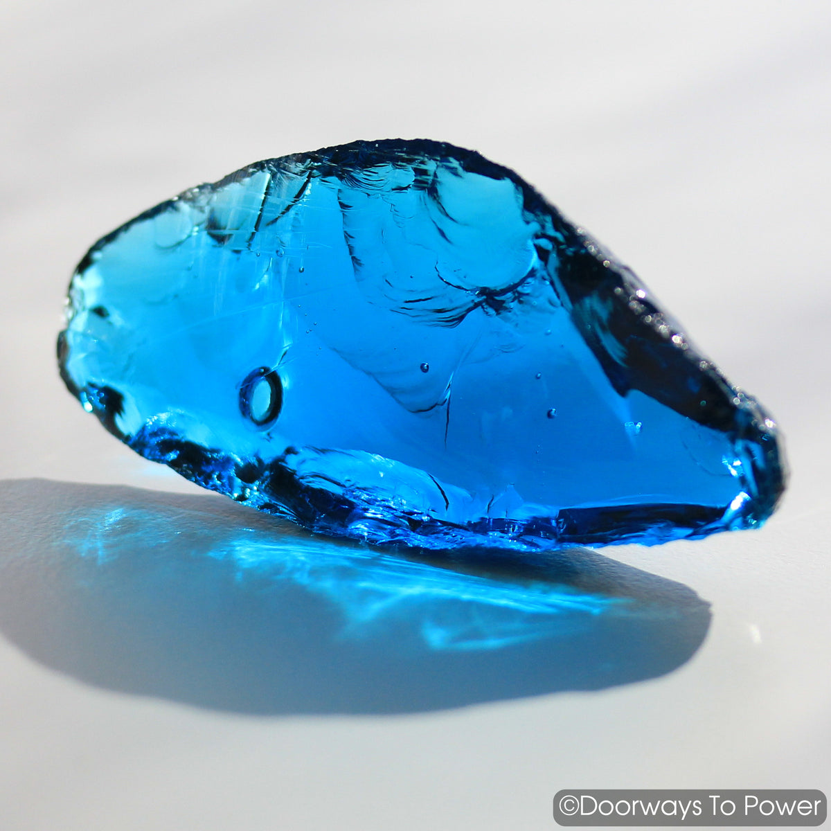 Electric Blue Atlantean Whale Monatomic Andara Crystal