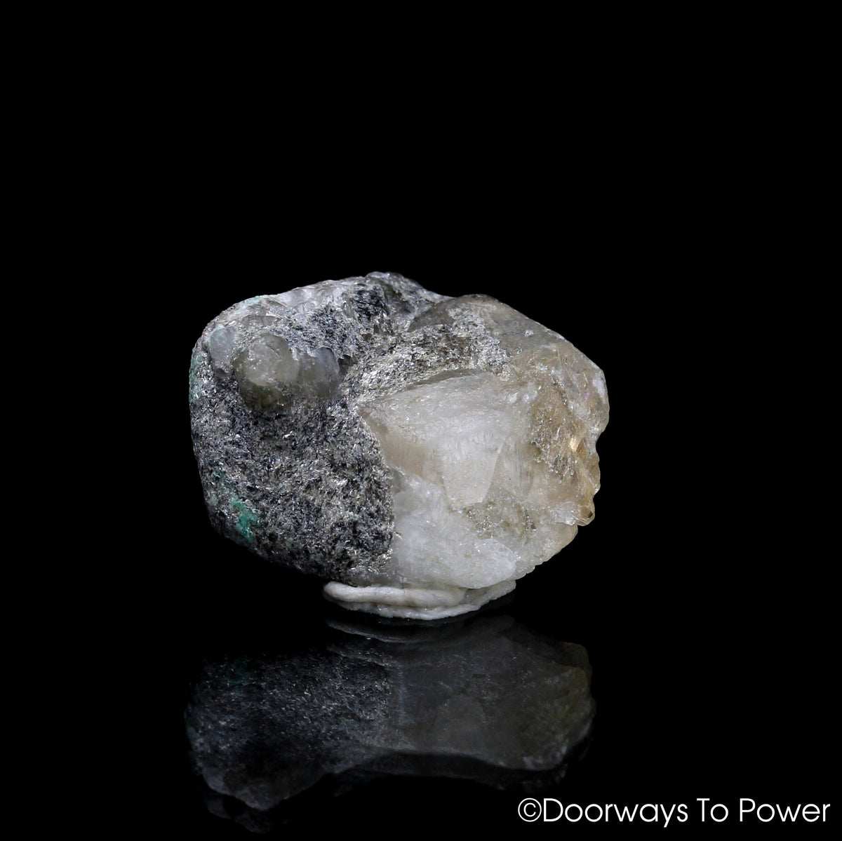 Russian Phenacite Aquamarine Crystal & Synergy 12 Stone