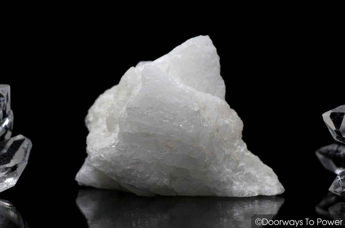 White Azeztulite Crystal Altar Stone Azozeo Activated