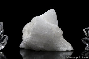 White Azeztulite Crystal Altar Stone Azozeo Activated