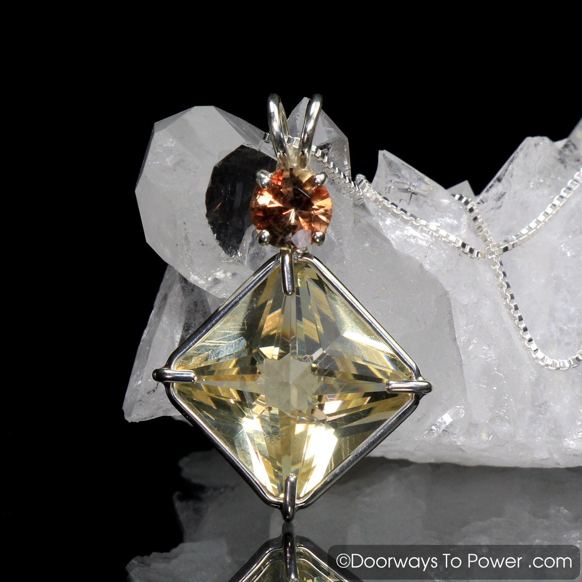 Golden Labradorite & Andalusite Magician Stone Pendant (RARE)