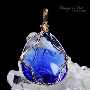 14k Gold Andara Crystal Pendant 