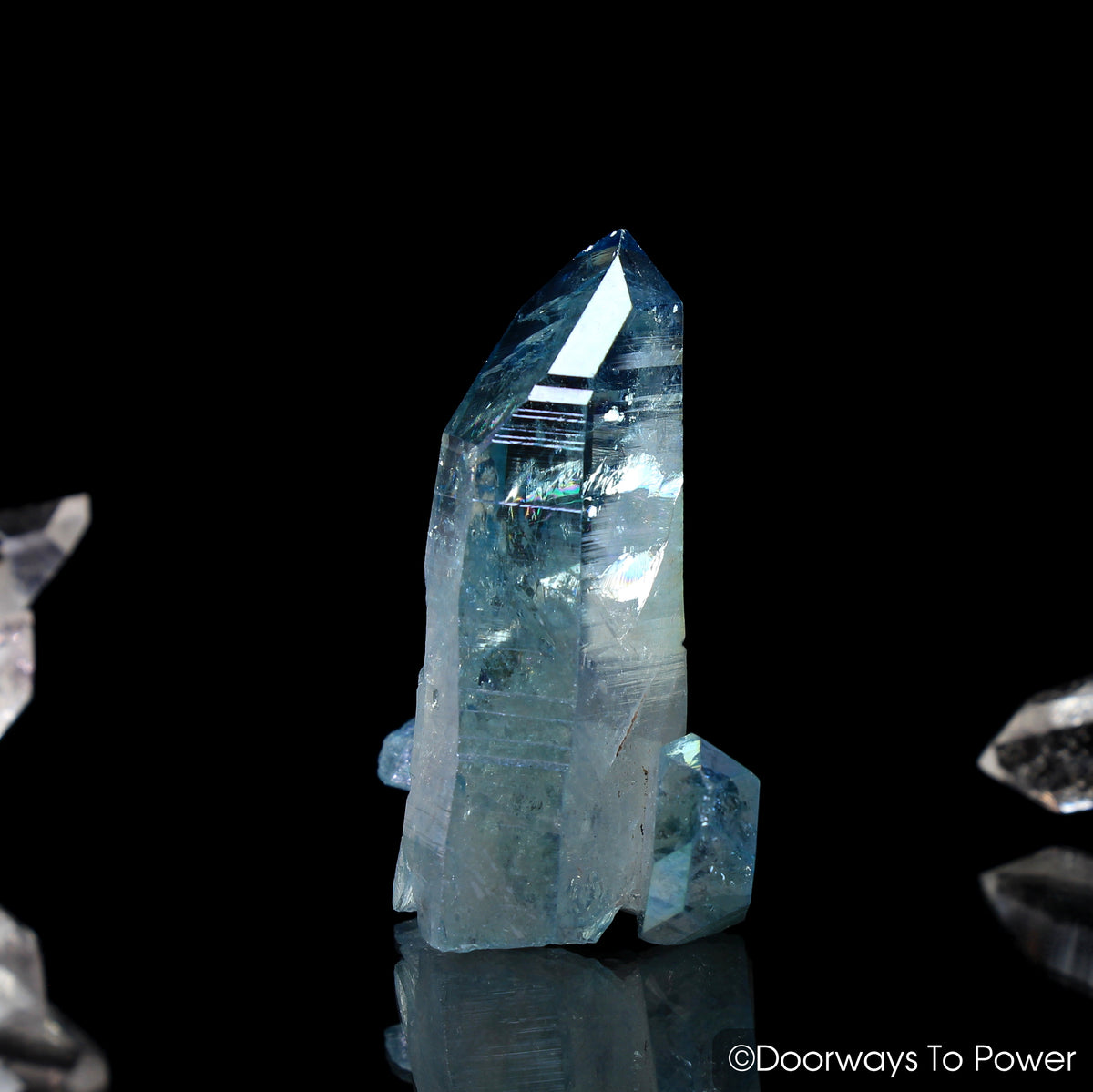 Aqua Aura Quartz Pleiaidian Starbrary Portal Time Link Crystal