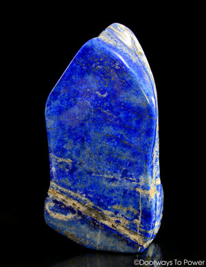Lapis Lazuli & Pyrite Crystal Sculpture Altar Stone 