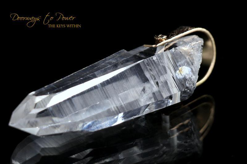 Lemurian Light Language Pendant with Portal Time Link 14k 'RESERVED'