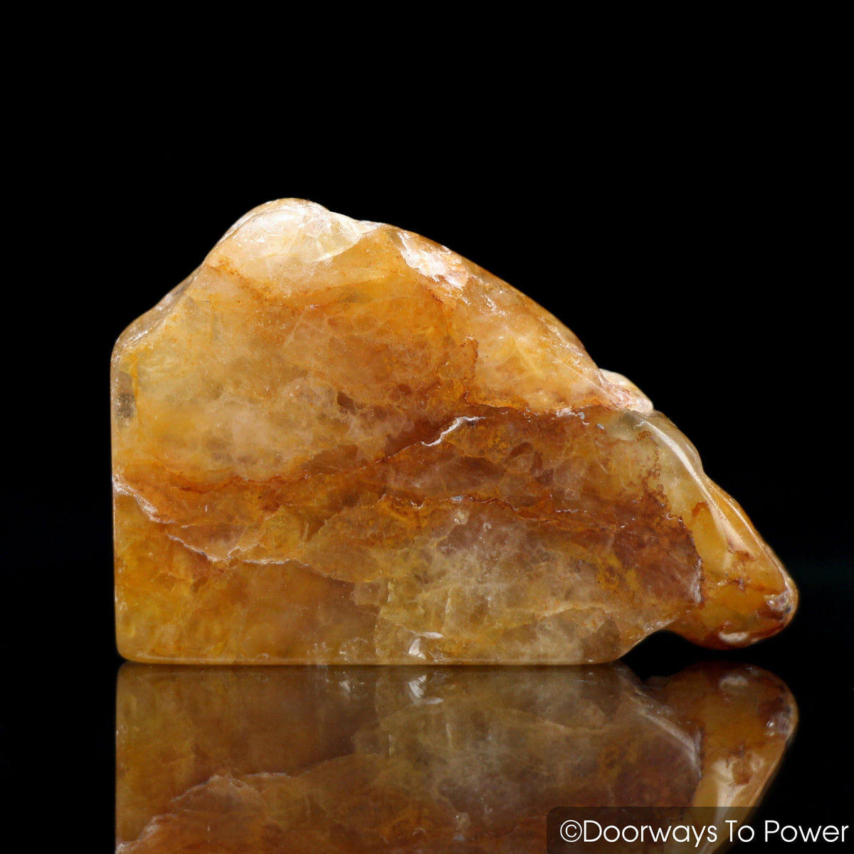 Himalaya Red Gold Azeztulite Crystal Tumbled & Polished Stone