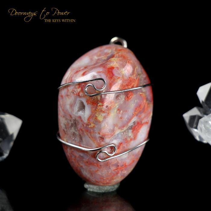 Cinnazez Azeztulite Pendant Azozeo Activated .925 SS